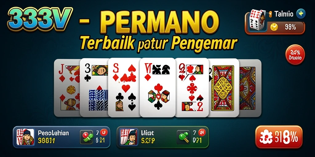 Tampilan gameplay <strong>333V</strong> menampilkan momen mendebarkan dalam permainan Domino.