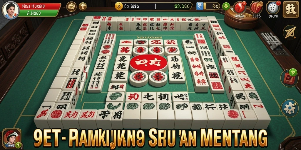 Tampilan gameplay Mahjong yang menarik dan menantang di 9ET.