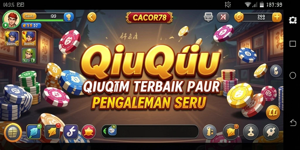 Tampilan gameplay seru dalam CACOR78 yang menghadirkan QiuQiu.