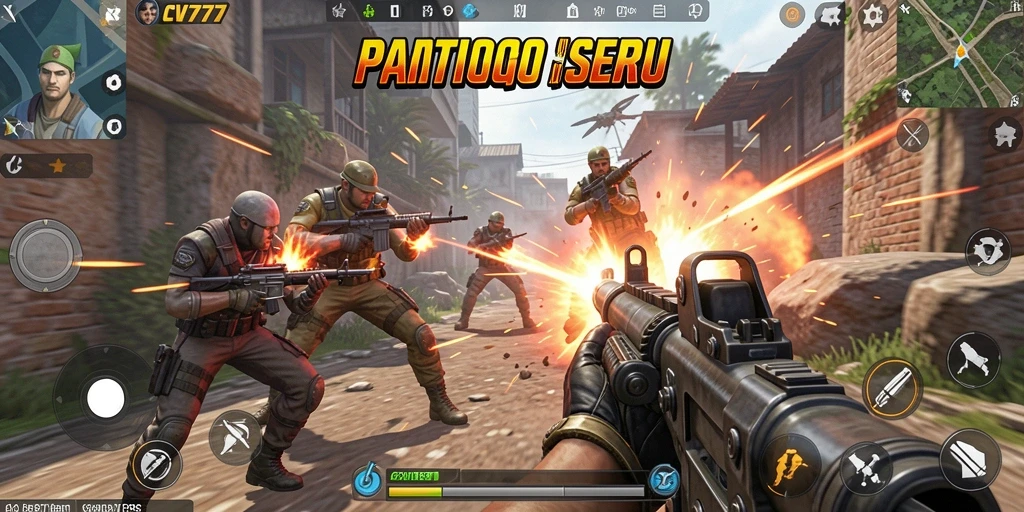 Gameplay seru dalam pertempuran TPS yang mendebarkan.