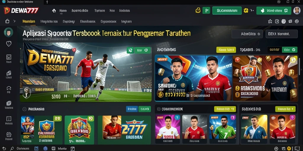 Tampilan gameplay DEWA777 yang menarik untuk taruhan olahraga.