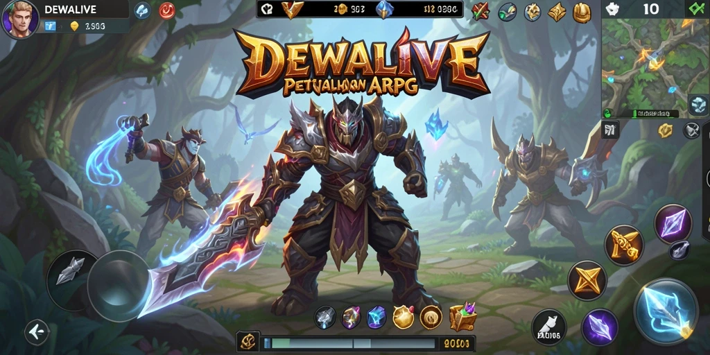 Tampilan gameplay DEWALIVE yang mengesankan dalam pertempuran ARPG.