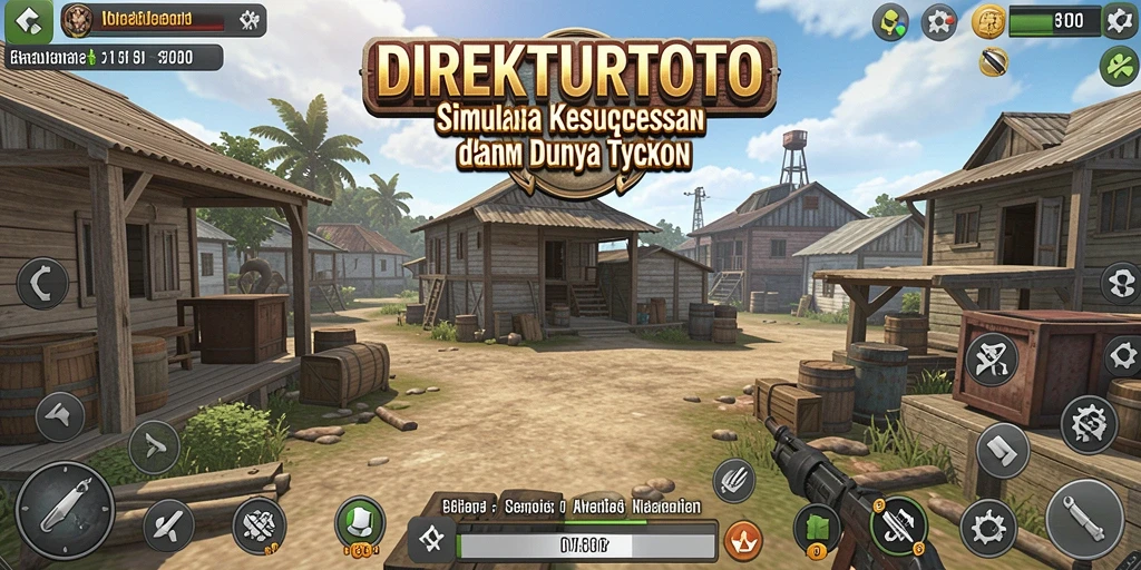 Tampilan dinamis gameplay Tycoon di DIREKTURTOTO dengan elemen strategis.