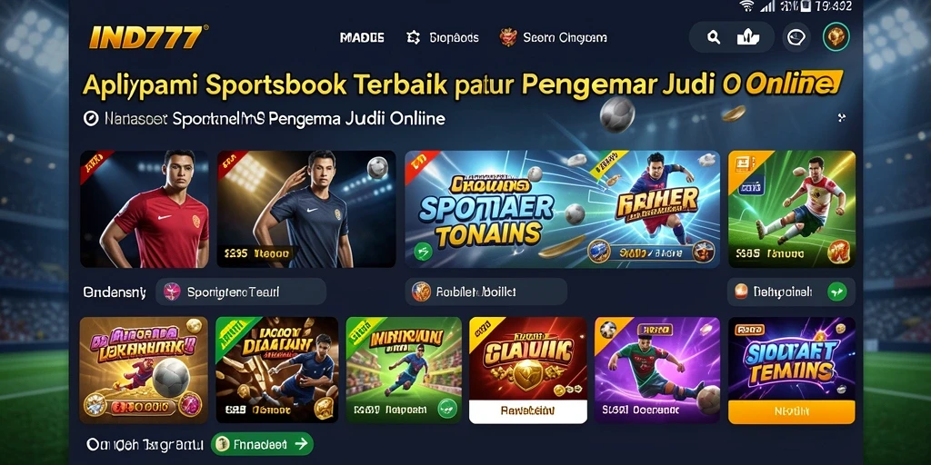 Tampilan menarik dari <strong>IND777</strong> saat memasang taruhan olahraga.