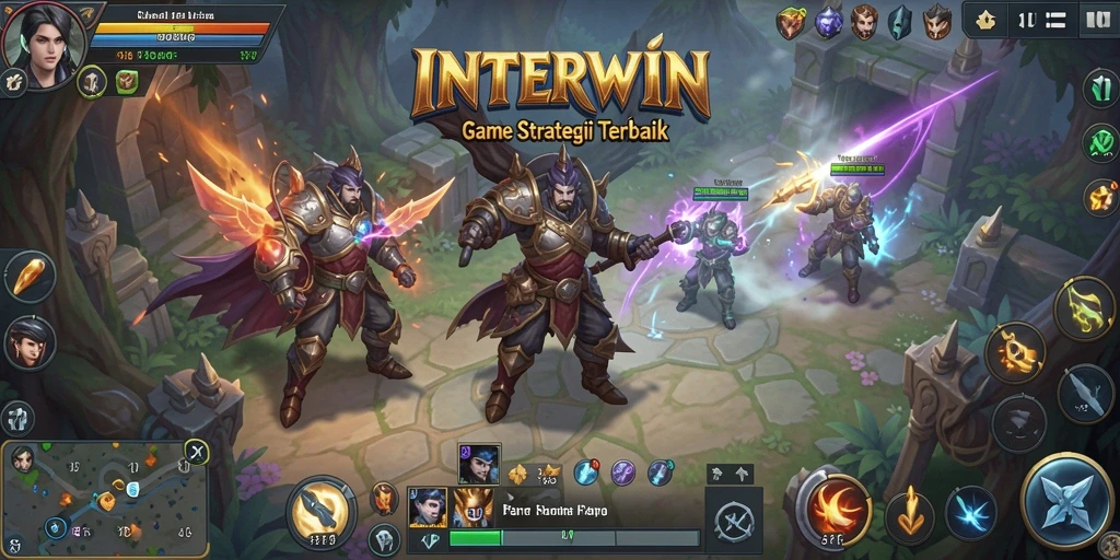 Tampilan gameplay INTERWIN yang seru dan menantang.