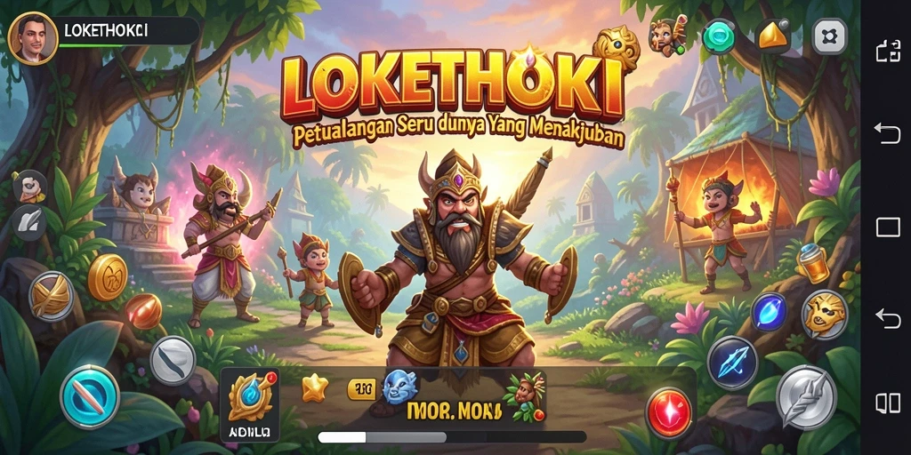 Screenshot gameplay LOKETHOKI menampilkan petualangan seru dan grafis menawan.