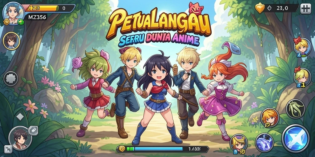 Tampilan gameplay MZ356 yang menarik dalam dunia Anime.