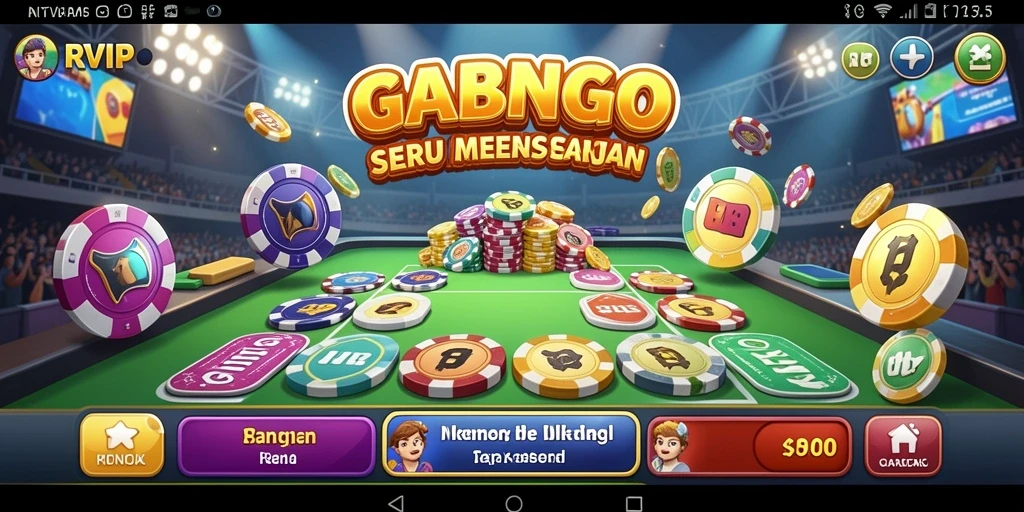 Tampilan gameplay Bingo yang seru dan interaktif di RVIP.