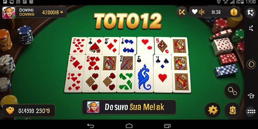Screenshot menampilkan pengalaman bermain Domino yang seru.