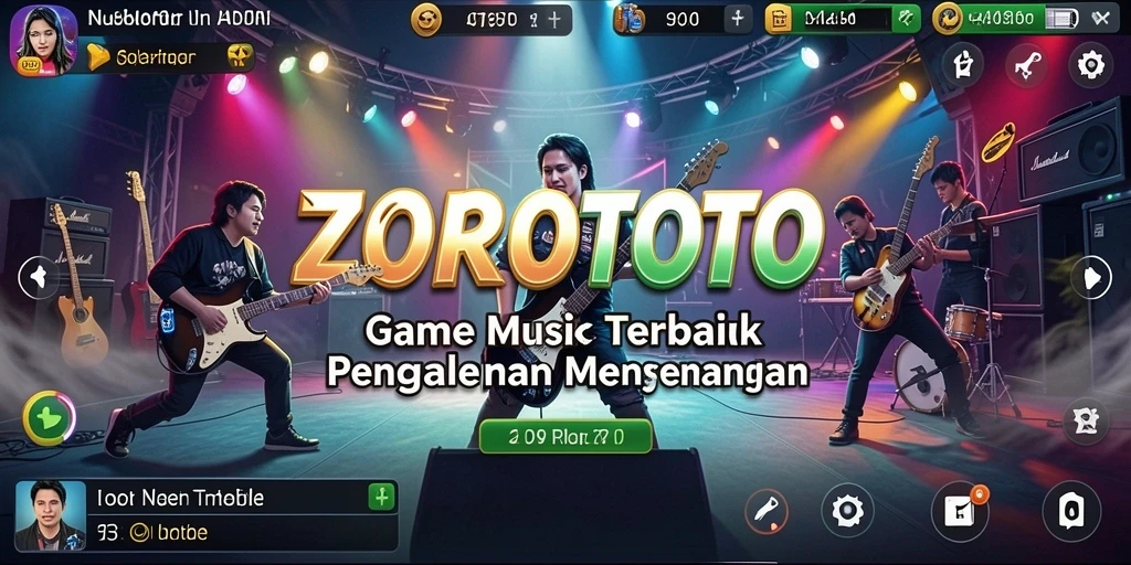 Screenshot gameplay menunjukkan keseruan bermain musik di ZOROTOTO.